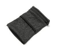 MplehDa Bolso de muñeca, bolso deportivo con cremallera, Negro , Einheitsgröße