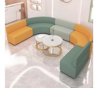 MPLFHSYOS Banco tapizado de Cuero, sofá Modular, Asiento de salón con cojín Acolchado Suave for Centro de formación y guardería.(360x240cm)