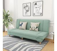 MPLFHSYOS Cómodo Sofá De Tela, Moderno Y Sencillo, con Patas De Madera Natural, Ideal para Vivir Solo, Estilo Escandinavo Moderno, para 2 O 3 Personas(B,120cm)