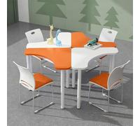 MPLFHSYOS Conjunto de Mesa Hexagonal for formación: Mesa colaborativa de 6 plazas for Actividades grupales, Sala de Lectura, Espacio de creación y Laboratorio de Ciencias.(C1.6)