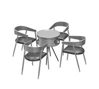 MPLFHSYOS Gimnasio, Área De Descanso, Bar, Mesa For Sentarse, Tienda, Recepción, Ocio, 4 Sillas, Isla Redonda, Catering, 4 Asientos De Esponja, Mesa De Negocios(F)