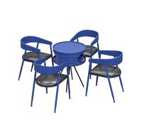 MPLFHSYOS Gimnasio, Área De Descanso, Bar, Mesa For Sentarse, Tienda, Recepción, Ocio, 4 Sillas, Isla Redonda, Catering, 4 Asientos De Esponja, Mesa De Negocios(E)