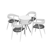 MPLFHSYOS Gimnasio, Área De Descanso, Bar, Mesa For Sentarse, Tienda, Recepción, Ocio, 4 Sillas, Isla Redonda, Catering, 4 Asientos De Esponja, Mesa De Negocios(A)