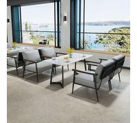 MPLFHSYOS Juego de Mesa y sillas tapizadas Modernas for Sala de Estar, sofá con Acento, Silla y Escritorio for Sala de Lectura, Dormitorio, Oficina, Negocio y Centro Comercial.(B,XXX-Large)