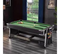 MPLFHSYOS Mesa multijuegos 4 en 1 abatible for el hogar: Mesa Convertible for Billar, Hockey de Aire, Ping Pong y Comedor.(A2)