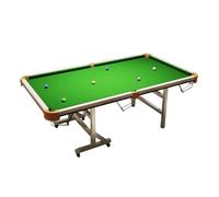 MPLFHSYOS Mini Mesa De Billar De 1,8 M For Bola 8 Americana Y China, Compacto For Adultos, Niños, Hogar, Oficina Y Sala De Juegos.(B,Brass 2m)