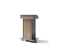 MPLFHSYOS Podium Stand for Lectern Presentation Church Classroom, Pulpit with Wooden Heavy Base, Podium for Lecture, Wedding Speech(2)