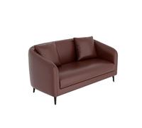 MPLFHSYOS Sofá De Piel Sintética, Sofá De Dos Plazas, Combinación De Mesa Y Silla Retro, Sillón Tapizado For Sala De Estar, Dormitorio, Oficina, Apartamento, Espacio Pequeño(1.4M)