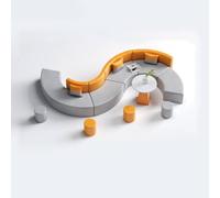 MPLFHSYOS Sofá esquinero en Forma de S, Mesa y Taburete Redondo, sofá Modular tapizado, Ideal for oficinas, Salones y Salas de Espera.(4)