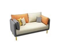 MPLFHSYOS Sofá Informal Minimalista, Juego de Mesa y Silla con Cabina de reuniones for Sala de Estar, Espuma de Alta resiliencia, for cafetería, Restaurante, Tienda de postres(White,120 * 70 * 85cm)