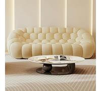 MPLFHSYOS Sofá Redondo De Tela, Sofá Curvo De Terciopelo Agradable For La Piel, For Sala De Estar, Sin Estructura, Sin Ensamblar.(B,240X90X75CM)