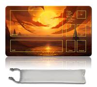 MPLR BOARD GAME - Juego de mesa mtg + bolsa impermeable gratuita, bordes cosidos, superficie de goma suave, tapete mtg original con zona