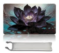 MPLR BOARD GAME Juego de mesa MTG Playmat + bolsa impermeable gratuita, bordes cosidos, superficie de goma suave, MTG PlayMat with Zones (Black Lotus Playmat original Black Lotus Playmat) (Black Lotus