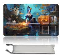 MPLR BOARD GAME Juego de mesa MTG Playmat + bolsa impermeable gratuita, bordes cosidos, superficie de goma suave, MTG PlayMat with Zones (original MTG Playmat)