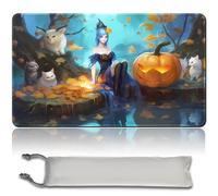 MPLR BOARD GAME Juego de mesa MTG Playmat + bolsa impermeable gratuita, bordes cosidos, superficie de goma suave, MTG PlayMat with Zones (An Original Angel of Flight Alabaster Playmat) (MTG (7) - NO