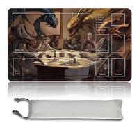 MPLR BOARD GAME Juego de mesa MTG Playmat + bolsa impermeable gratuita, bordes cosidos, superficie de goma suave, MTG PlayMat with Zones (original SLIVERS-Playing-Poker Playmat)