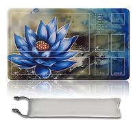 MPLR BOARD GAME Juego de mesa MTG Playmat + bolsa impermeable gratuita, bordes cosidos, superficie de goma suave, MTG PlayMat with Zones (An original Black Lotus Playmat)