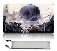 MPLR BOARD GAME Juego de mesa MTG Playmat + bolsa impermeable gratuita, bordes cosidos, superficie de goma suave, MTG PlayMat with Zones (An original Damnation Playmat)