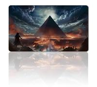 MPLR BOARD GAME Juego de mesa MTG Playmat + bolsa impermeable gratuita, bordes cosidos, superficie de goma suave, PlayMat original Angel of Flight Alabaster