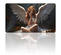 MPLR BOARD GAME Juego de mesa MTG Playmat + bolsa impermeable gratuita, bordes cosidos, superficie de goma suave, MTG Playmat with Zones (An Original Angel of Flight Alabaster Playmat) (No Zone)