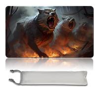 MPLR Juego de Mesa MTG con Alfombrillas + Bolsa Impermeable Gratuita - Bordes Cosidos, Superficie de Goma Suave, PlayMat con Zona para Cartas Coleccionables y Accesorios