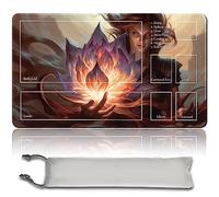 MPLR Juego de mesa MTG Playmat + bolsa impermeable gratuita, bordes cosidos, superficie de goma suave