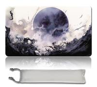 MPLR Juego de mesa Playmat bolsa impermeable gratuita, bordes cosidos, superficie de goma suave, zonas MTG (Black Lotus PlayMat)