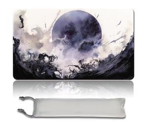 MPLR Juego de mesa Playmat bolsa impermeable gratuita, bordes cosidos, superficie de goma suave, zonas MTG (Black Lotus PlayMat)