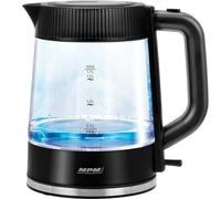 Mpm Hervidor MCZ-117 Negro Transparente Vidrio 2200 W 1,7 L