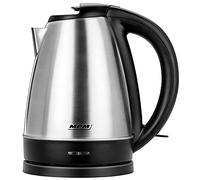 MPM MCZ-103M Hervidor de Agua Eléctrico 1,7 Litros, Acero Inoxidable sin BPA, Apagado Automático, Inalámbrico 360º sin Cable, Resistencia Oculta, 2200W