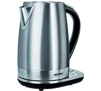 MPM MCZ-51 Hervidor de Agua Eléctrico con Panel de Control, Inalámbrico de Acero Inoxidable, 1,7 Litros, 2200W, Libre de BPA