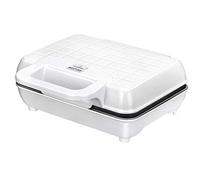 MPM MGO-25 Gofrera Profesional para 2 gofres Belgas Gruesos, Placas Antiadherente, Temperatura automática, Blanca 1000W, 1000 W, 0 Decibeles