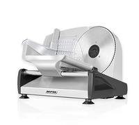 MPM MKR-04M Cortafiambres de acero inoxidable semi-profesional, grosor de corte ajustable 15mm, disco corte 19 cm, 150 W