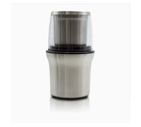 MPM MMK-06M Molinillo Café eléctrico pequeño + picadora multiusos, semillas especias y frutos secos, acero inox, 200W