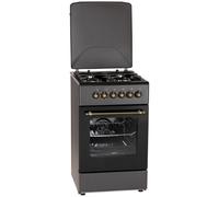 Mpm mpm-56-krm-13 cocina de gas/eléctrica negro