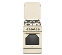 Mpm mpm-56-krm-14 cocina de gas/eléctrica crema