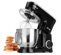 MPM MRK-19 Batidora Amasadora Repostería Profesional Robot Cocina Orbital, 2200W Máx. 6,5L Bol Acero Inox, 6 Velocidades + Función Pulso, Sistema Planetario, Tapa Anti salpicaduras, 3 Accesorios