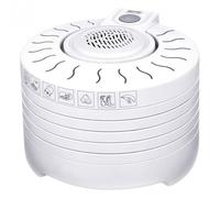 MPM MSG-01 Deshidratador Alimentos, 5 Bandejas, Seca Frutas, Verduras, Carne, Hierbas, sin BPA 250W Blanco