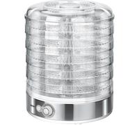 MPM MSG-11 Deshidratador Alimentos, Frutas y Verduras, Control de Temperatura (35°C-70°C), 5 bandejas Libres de BPA de 31cm Ajustable en Altura, 500W