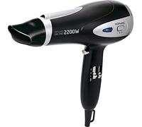 MPM MSW-15 - Secador de pelo iónico, profesional, Libre de BPA, aire frío o caliente 2200 W, Negro