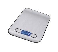 MPM MWK-02M Báscula de Cocina Digital de Acero Inoxidable, Alta Precisión Pasos 1g, Pesa Alimentos hasta 5Kg, Display LCD, Función Tara, Multifunción Pesa gr ml Oz Lb