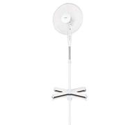 MPM MWP-17 Ventilador de pie oscilante, 42 cm, Altura Ajustable, 3 velocidades, Blanco, 50W, 40 W, Polímero Libre de BPA