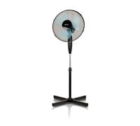 Mpm mwp-17 ventilador pie oscilante 42 cm, 3 velocidades, altura ajustable, función bloqueo oscilación, silencioso, 50, negro