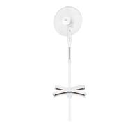 Mpm mwp-17 ventilador pie oscilante 42 cm, 3 velocidades, altura ajustable, función bloqueo oscilación, silencioso, 50, blanco