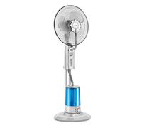 Ventilador Pie con Nebulizador de Agua, Oscilante, 3 Velocidades, Temporizador
