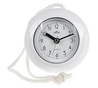 MPM Quality Reloj de baño de plástico de diseño, Movimiento de Cuarzo, Resistente al Agua 3-5 ATM, Color Blanco, diámetro de 135 mm, Adecuado también para Exteriores y como Reloj de baño, Piscina,