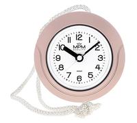 MPM Quality Reloj de baño de plástico, Movimiento de Cuarzo Barrido, Resistente al Agua 3-5 ATM, Color Rosa, diámetro de 135 mm, también Adecuado