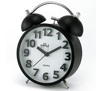 MPM Reloj con Alarma de Metal con Anillo clásico en Colores Pastel Modernos. Despierta Incluso los más Grandes Sleepers. Desprende el Tono anular para Mantener la Espalda.