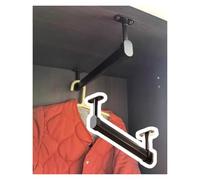 MPMPM Soporte for Barra de Armario en Forma de U y L, Soporte for Colgar en la Pared, Organizador portátil for Armario.(U-Shape,85cm(33 1/2"))