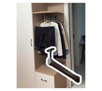 MPMPM Soporte for Barra de Armario en Forma de U y L, Soporte for Colgar en la Pared, Organizador portátil for Armario.(L-Shape,85cm(33 1/2"))